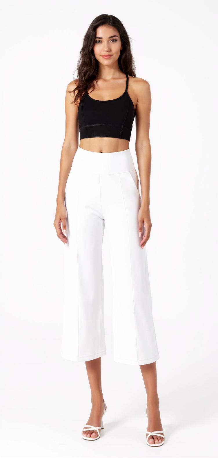 Capri Leggings in White — The Tall Girl Fit Edit style look